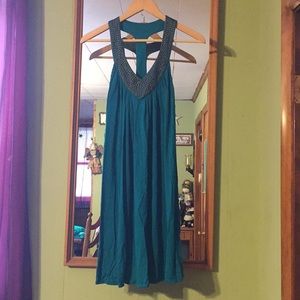 Dark teal dress